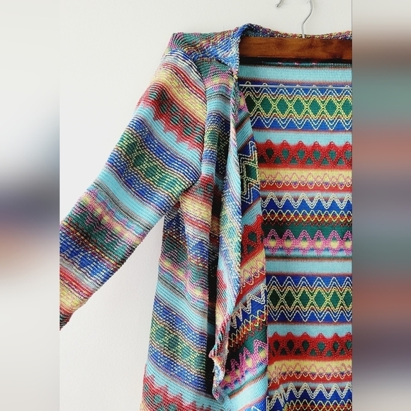 Julie boho colorful long sleeve‎ kimono size S/M - Picture 2 of 5